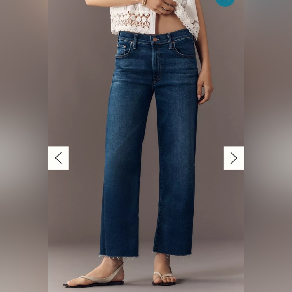 MOTHER The Rambler Zip High-Rise Straight-Leg Ankle Jeans